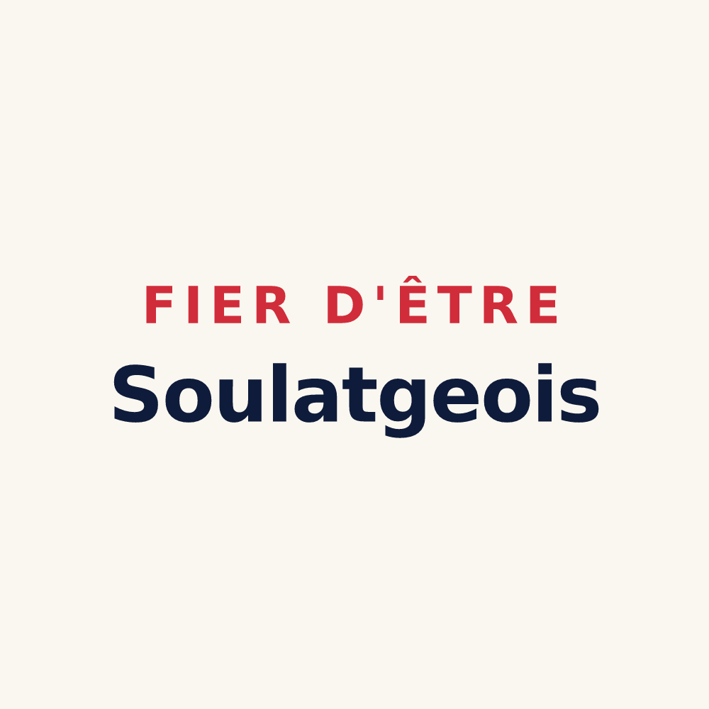 Tasse « Fier d'être Soulatgeois » — design pour Soulatgé