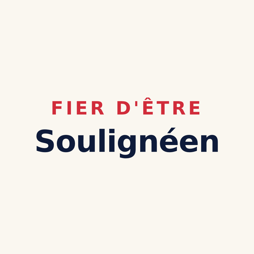 Tasse « Fier d'être Soulignéen » — design pour Souligné-sous-Ballon