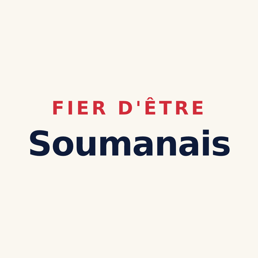 Tasse « Fier d'être Soumanais » — design pour Soumans