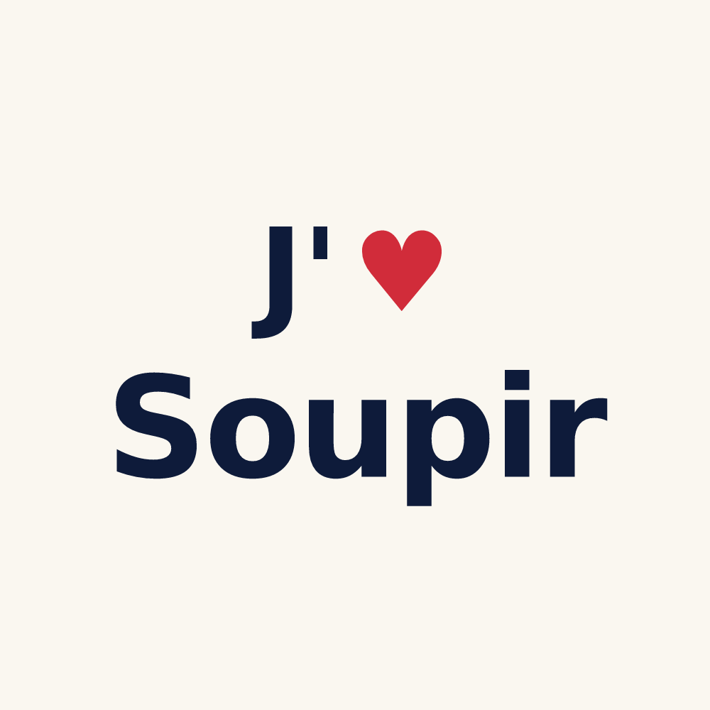Tasse personnalisée Soupir — design J'aime Soupir