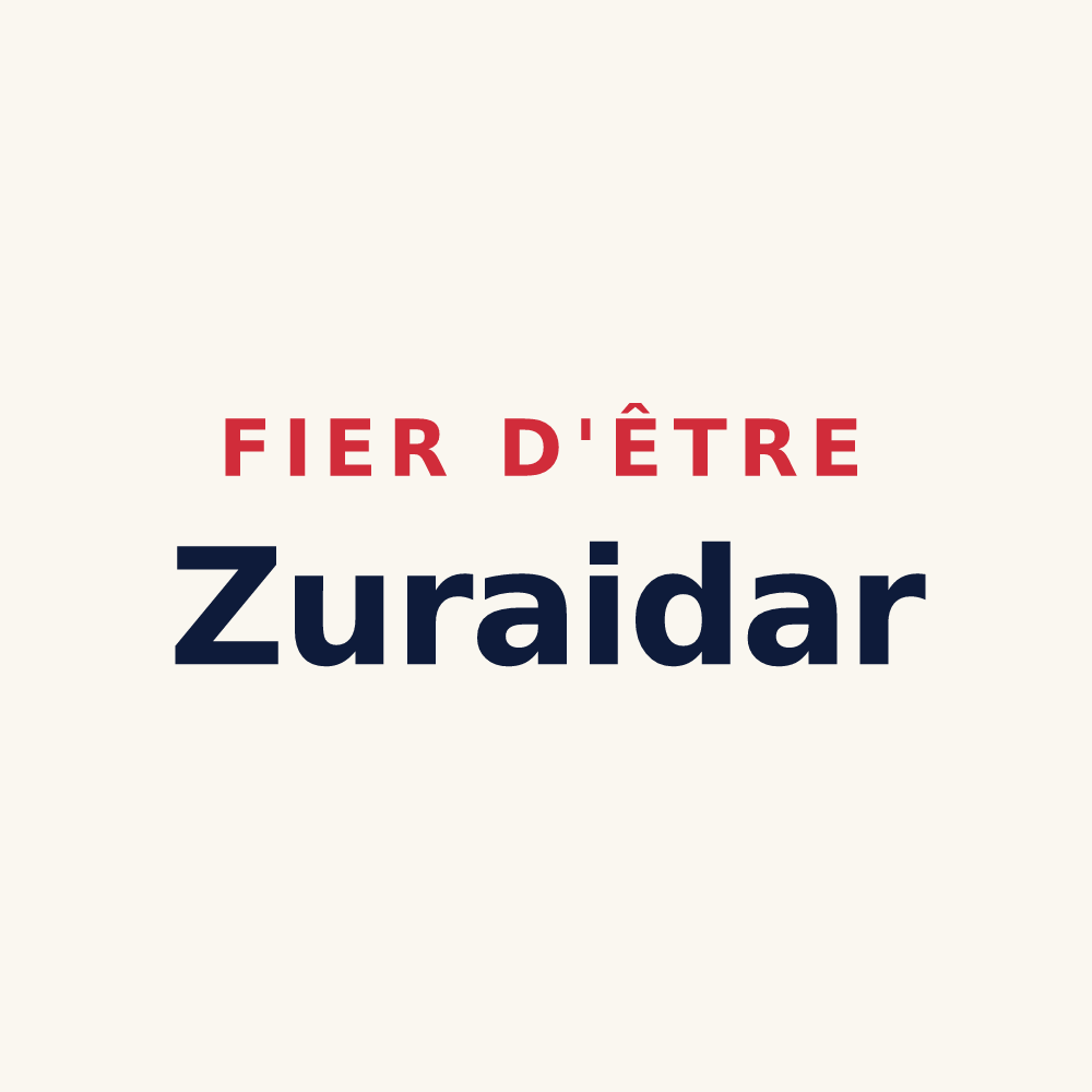 Tasse « Fier d'être Zuraidar » — design pour Souraïde