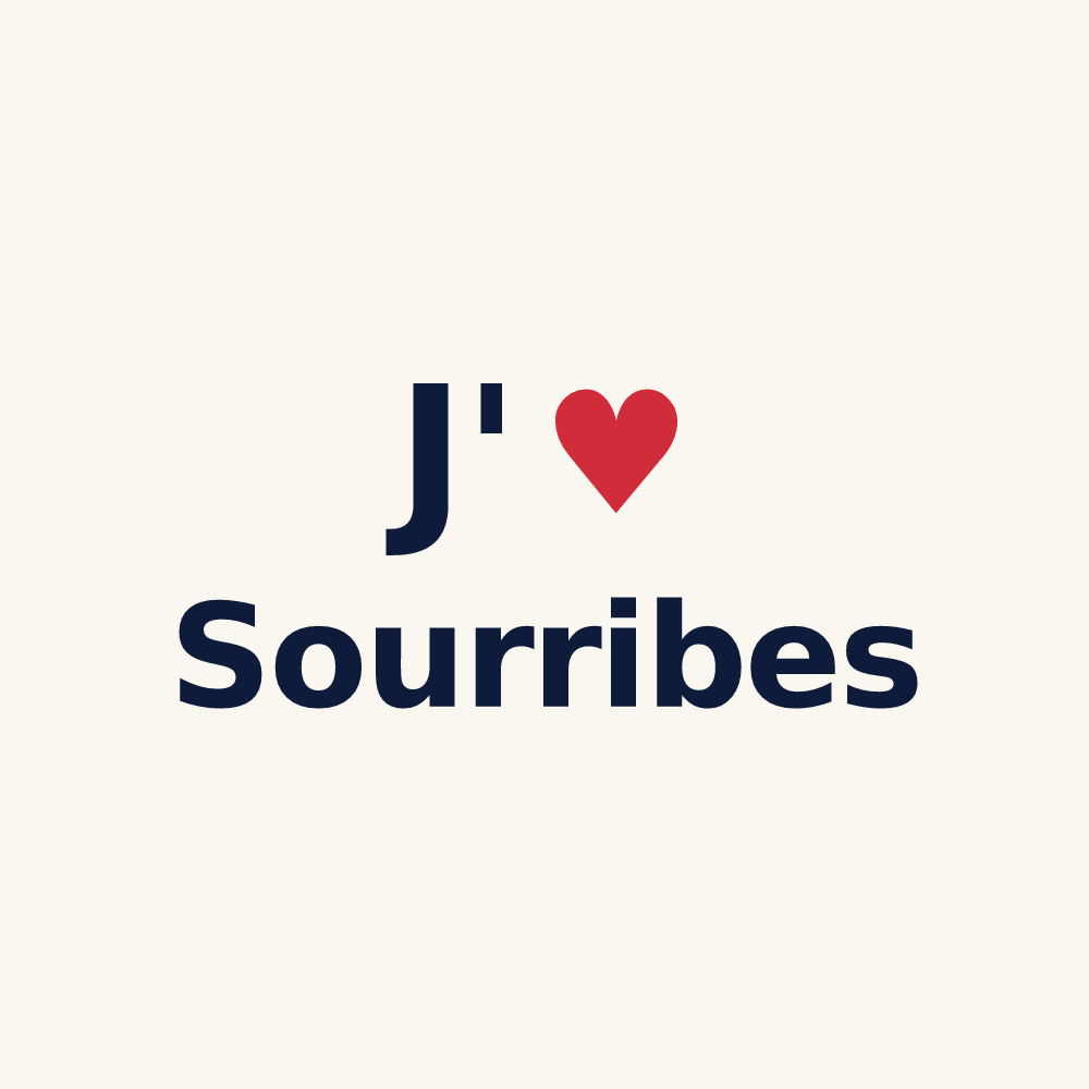 Tasse personnalisée Sourribes — design J'aime Sourribes