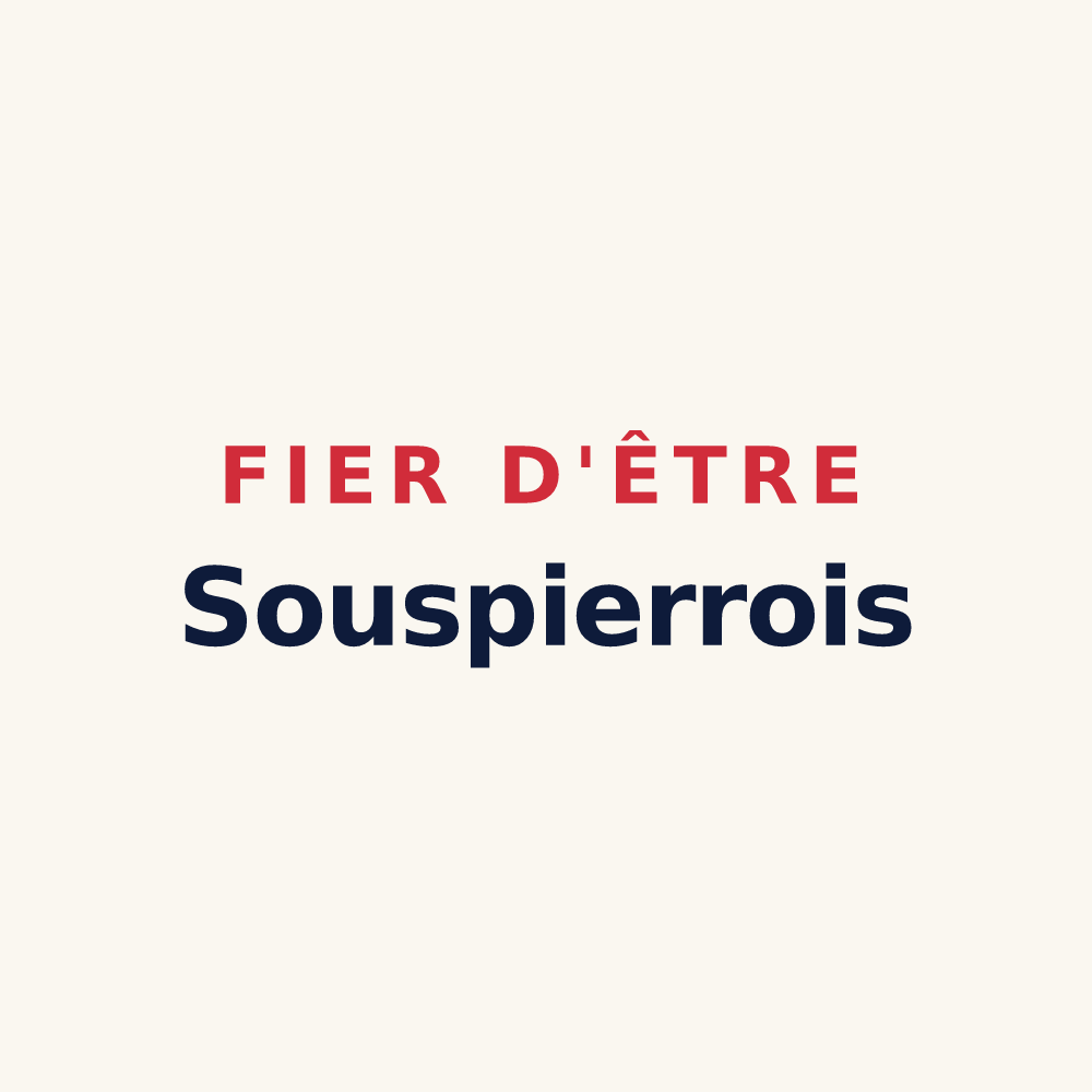 Tasse « Fier d'être Souspierrois » — design pour Souspierre
