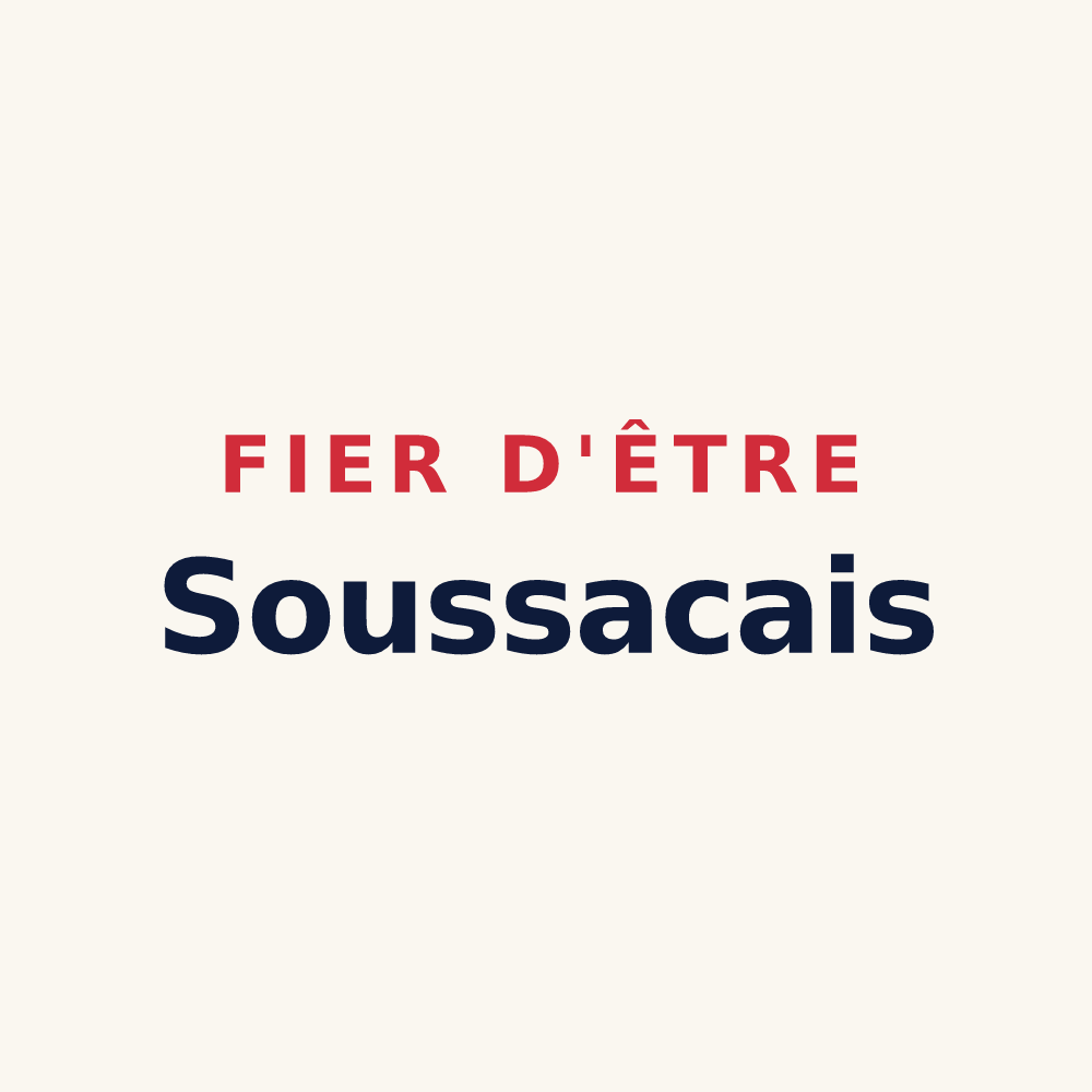 Tasse « Fier d'être Soussacais » — design pour Soussac