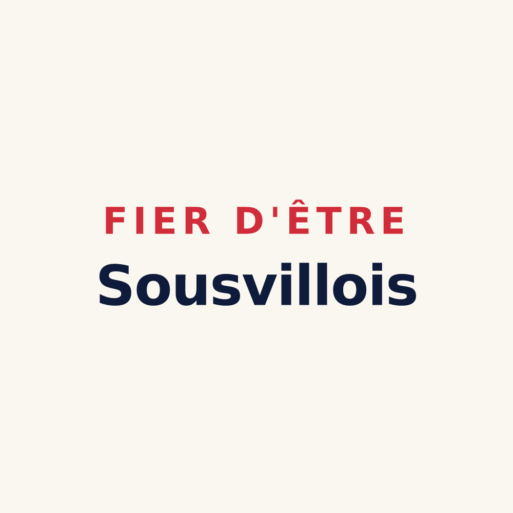 Tasse « Fier d'être Sousvillois » — design pour Sousville