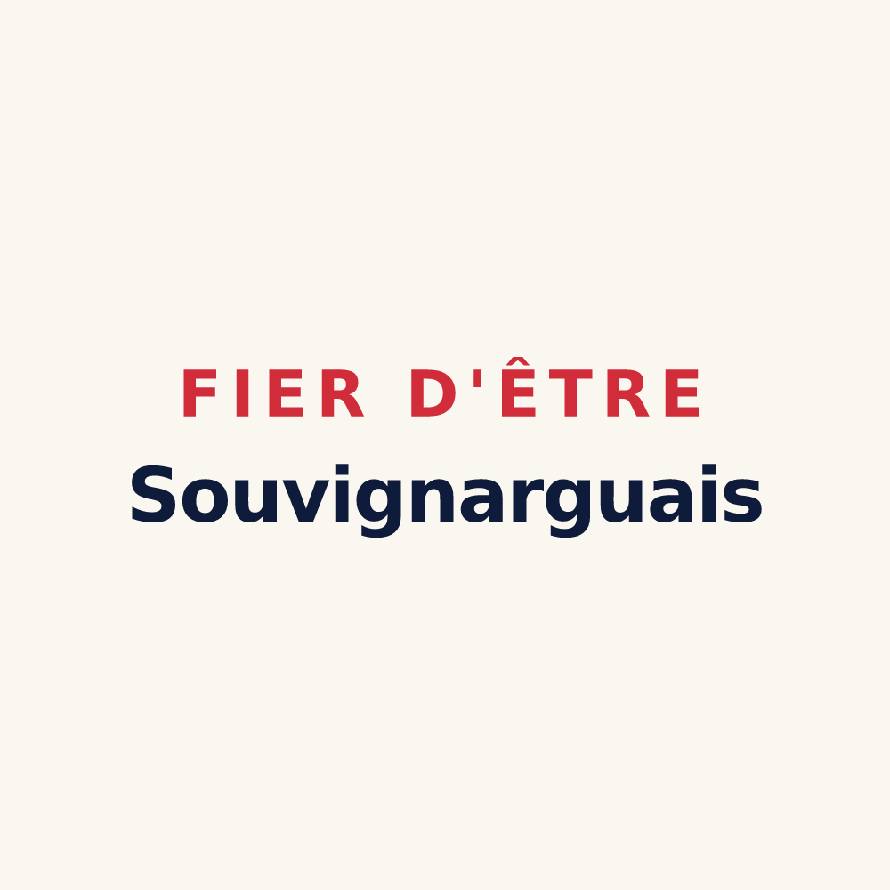 Tasse « Fier d'être Souvignarguais » — design pour Souvignargues