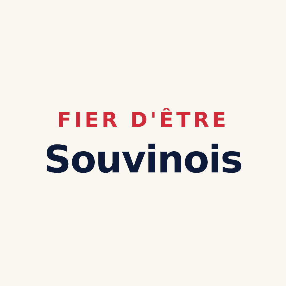 Tasse « Fier d'être Souvinois » — design pour Souvigné
