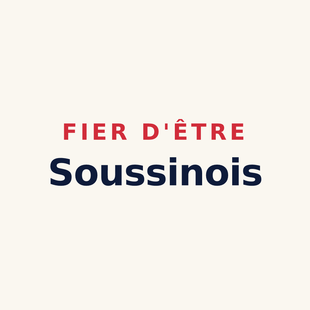 Tasse « Fier d'être Soussinois » — design pour Souvigné