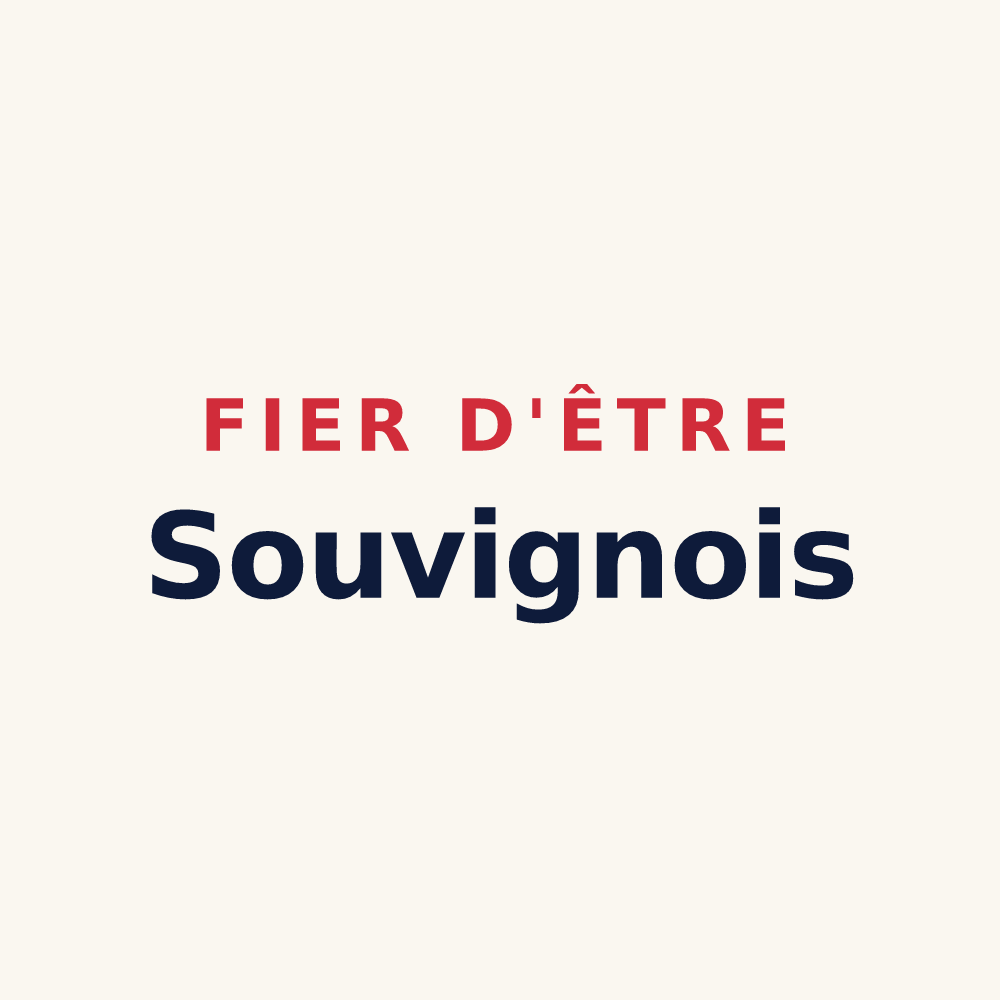 Tasse « Fier d'être Souvignois » — design pour Souvigné