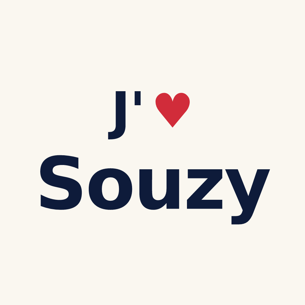 Tasse personnalisée Souzy — design J'aime Souzy