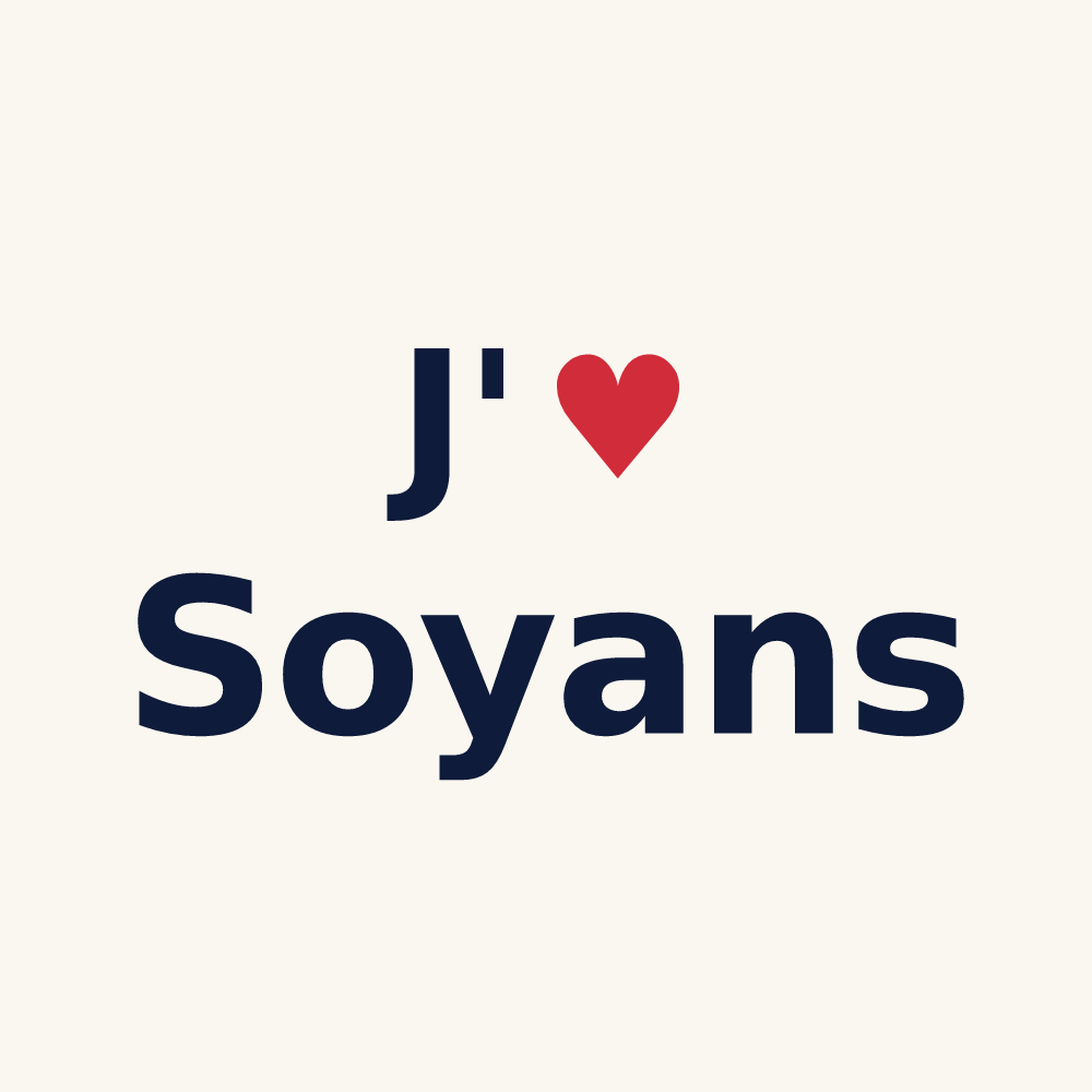 Tasse personnalisée Soyans — design J'aime Soyans
