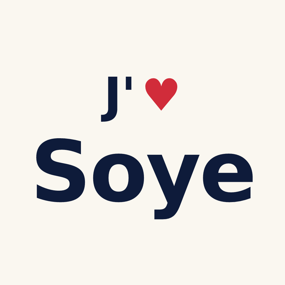 Tasse personnalisée Soye — design J'aime Soye