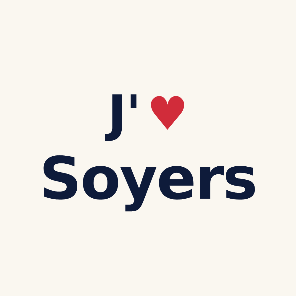 Tasse personnalisée Soyers — design J'aime Soyers