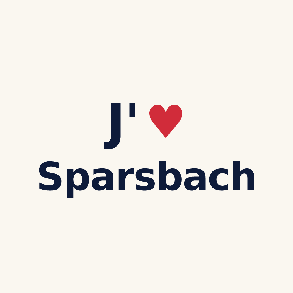 Tasse personnalisée Sparsbach — design J'aime Sparsbach