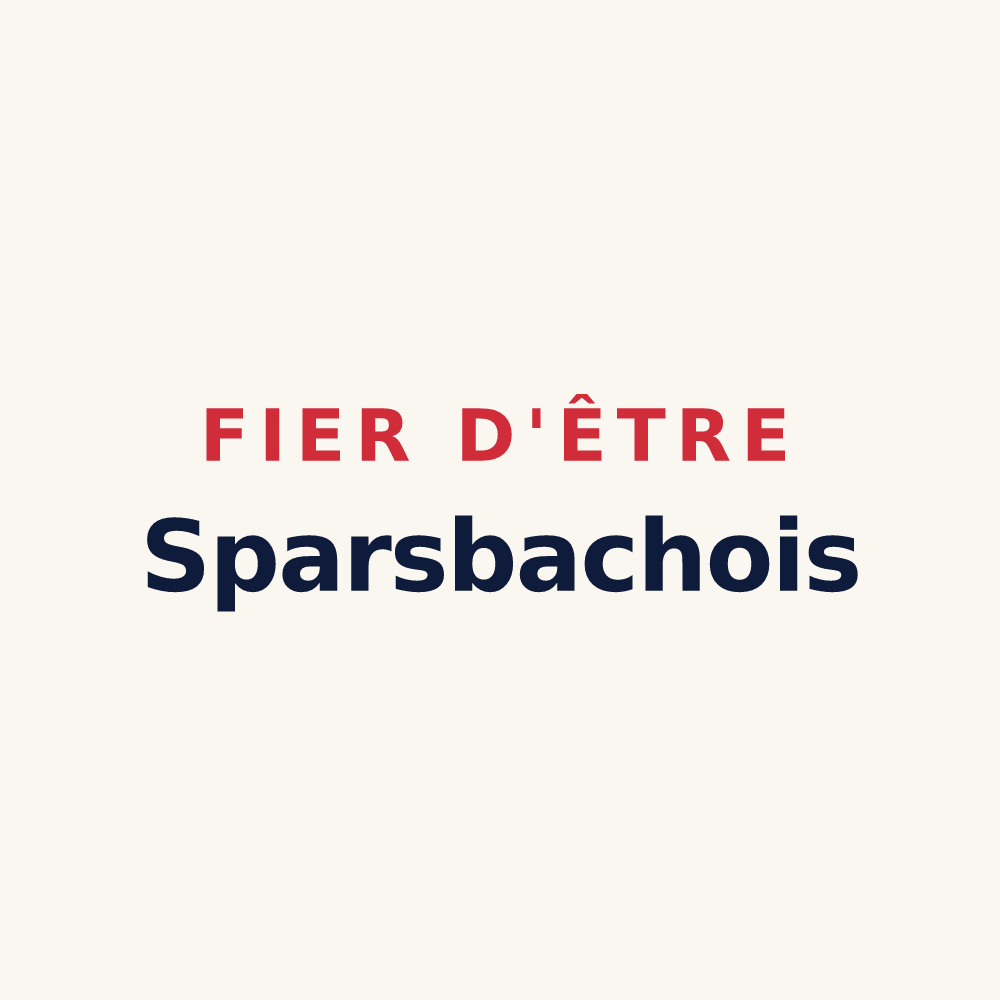 Tasse « Fier d'être Sparsbachois » — design pour Sparsbach