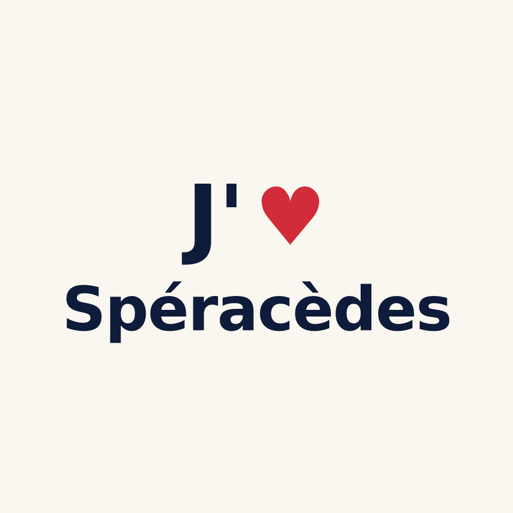 Tasse personnalisée Spéracèdes — design J'aime Spéracèdes