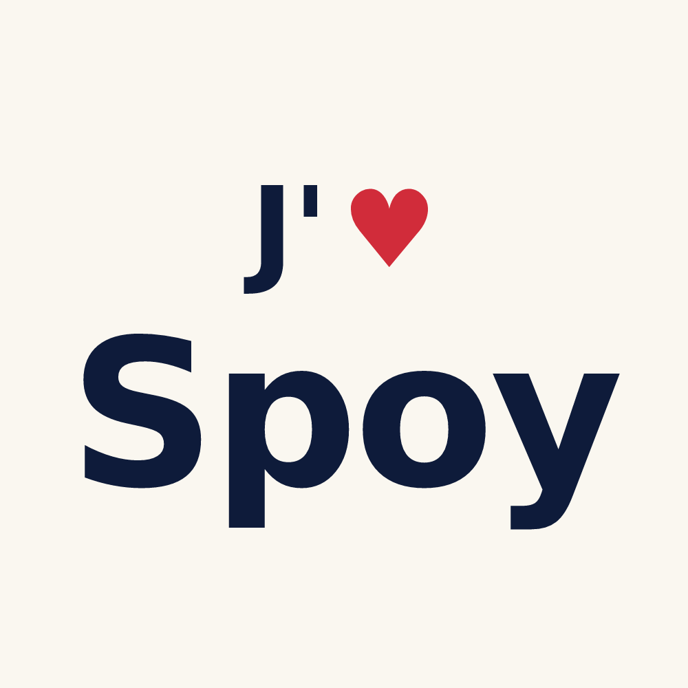 Tasse personnalisée Spoy — design J'aime Spoy
