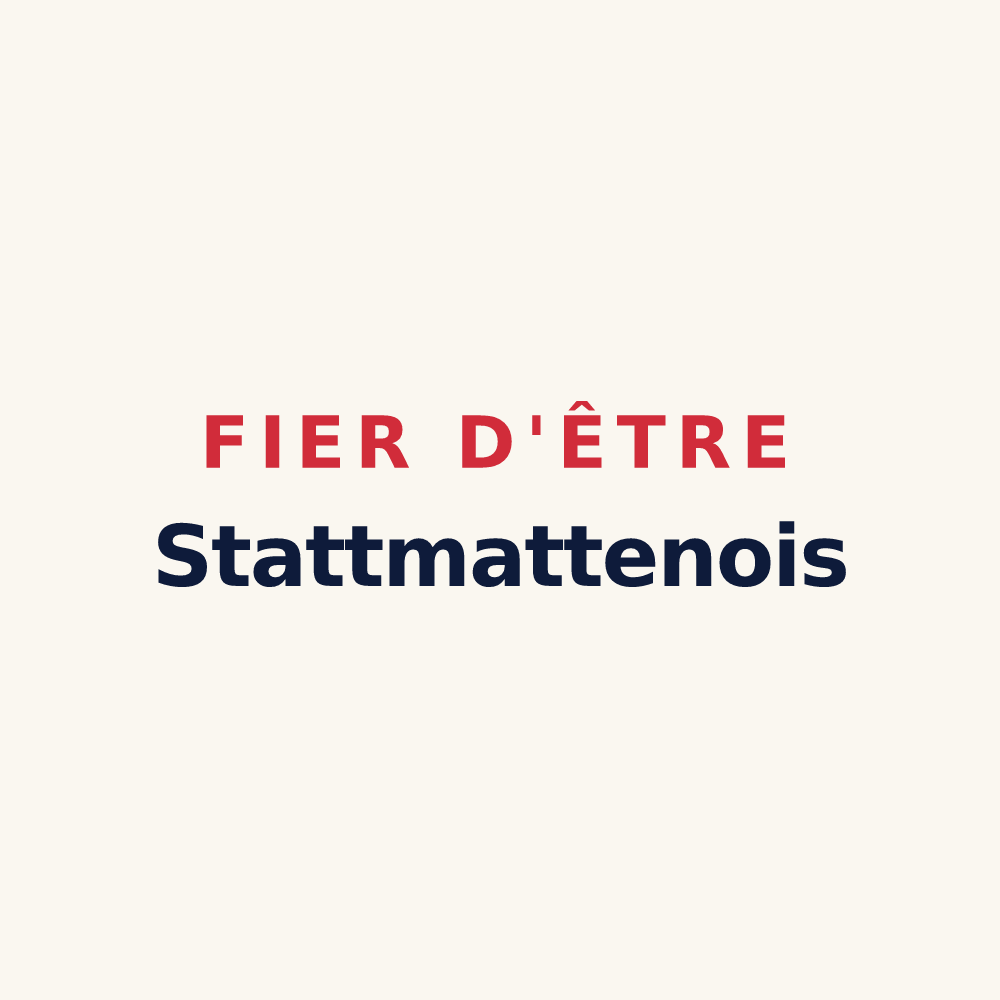 Tasse « Fier d'être Stattmattenois » — design pour Stattmatten