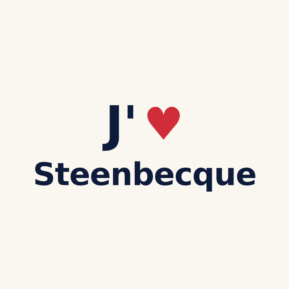 Tasse personnalisée Steenbecque — design J'aime Steenbecque