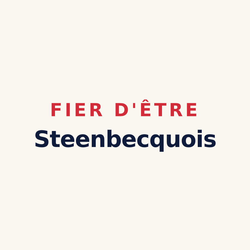 Tasse « Fier d'être Steenbecquois » — design pour Steenbecque