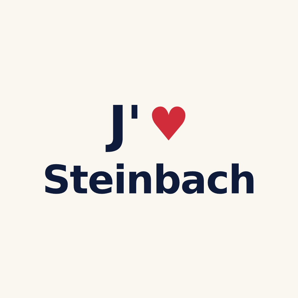 Tasse personnalisée Steinbach — design J'aime Steinbach