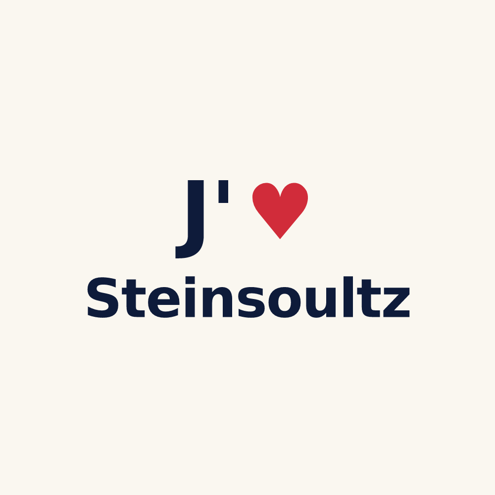 Tasse personnalisée Steinsoultz — design J'aime Steinsoultz