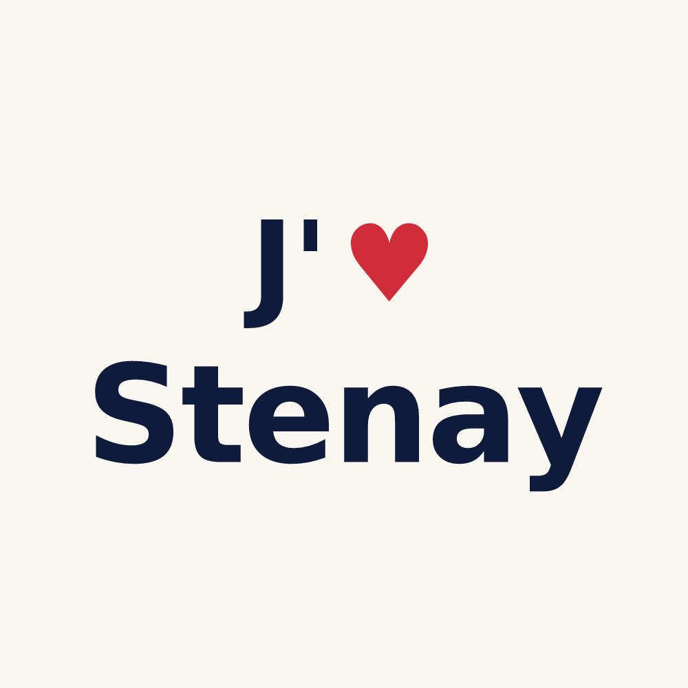 Tasse personnalisée Stenay — design J'aime Stenay