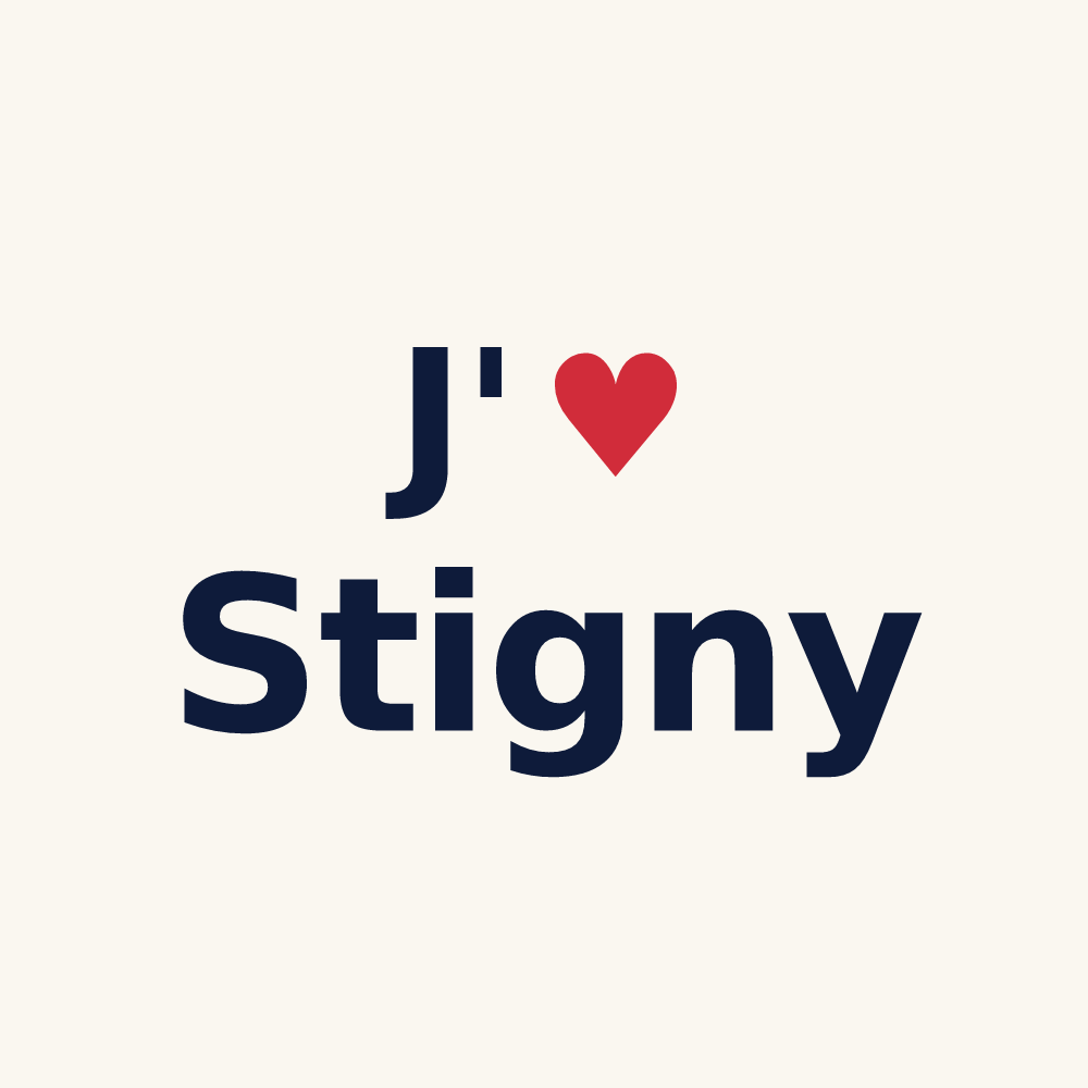 Tasse personnalisée Stigny — design J'aime Stigny