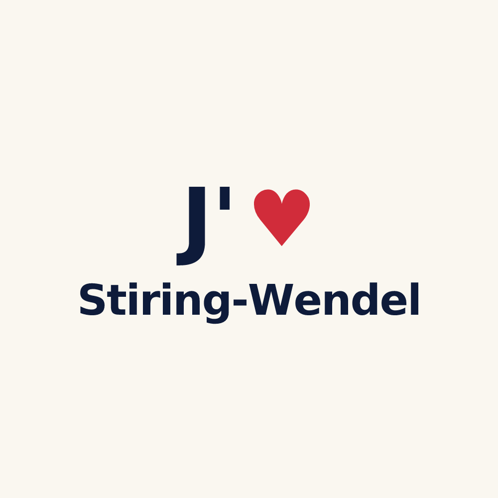 Tasse personnalisée Stiring-Wendel — design J'aime Stiring-Wendel
