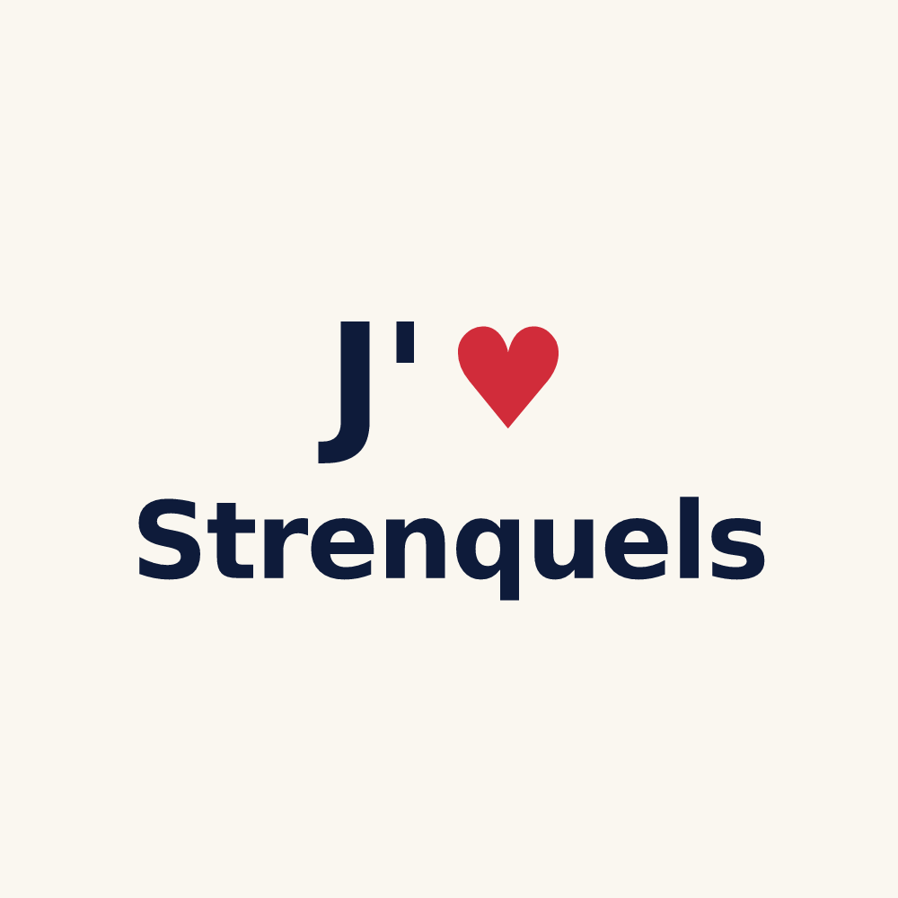 Tasse personnalisée Strenquels — design J'aime Strenquels
