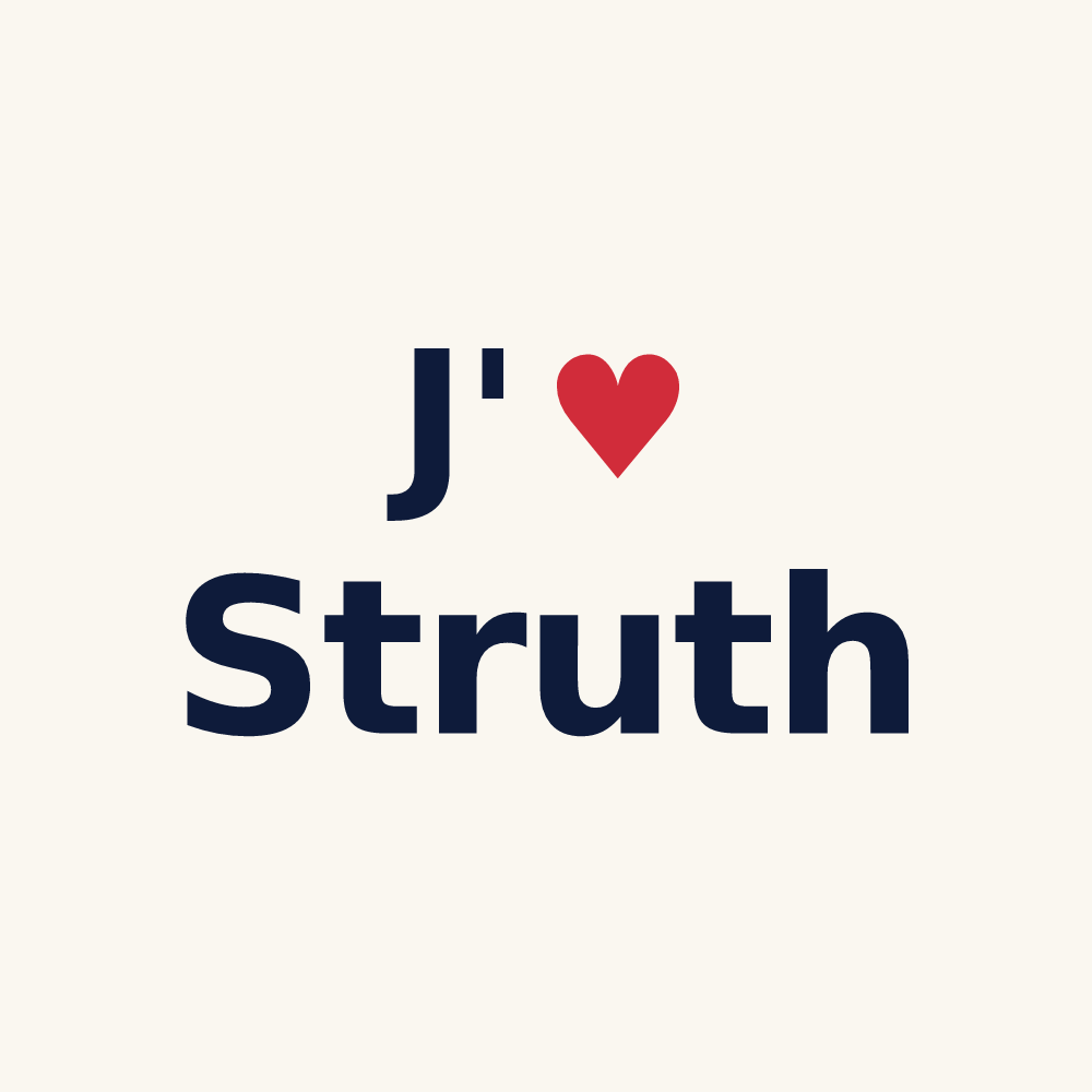 Tasse personnalisée Struth — design J'aime Struth
