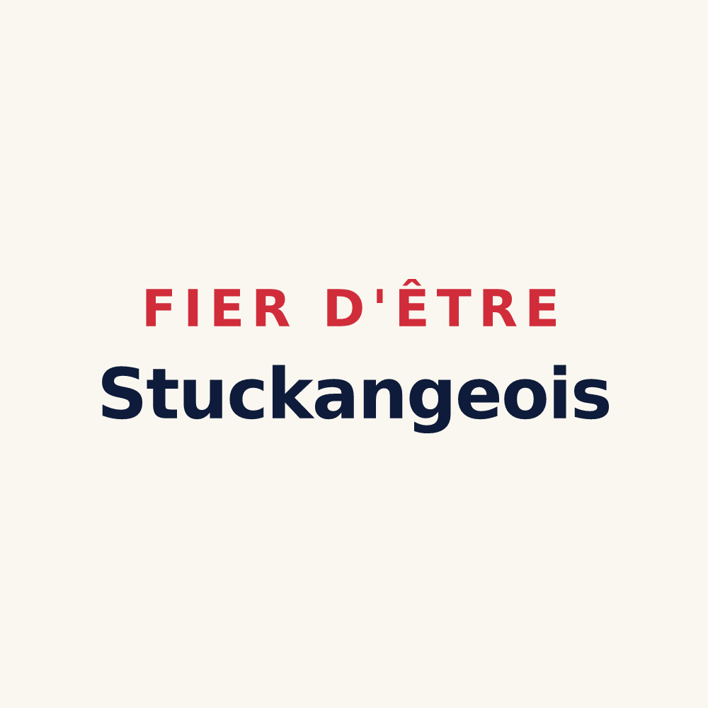 Tasse « Fier d'être Stuckangeois » — design pour Stuckange