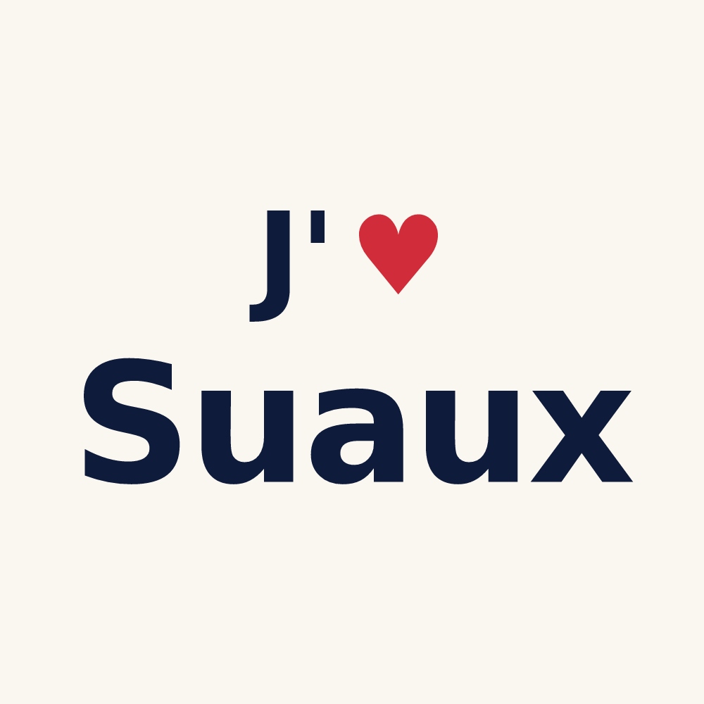 Tasse personnalisée Suaux — design « J'aime Suaux » imprimé sur la tasse