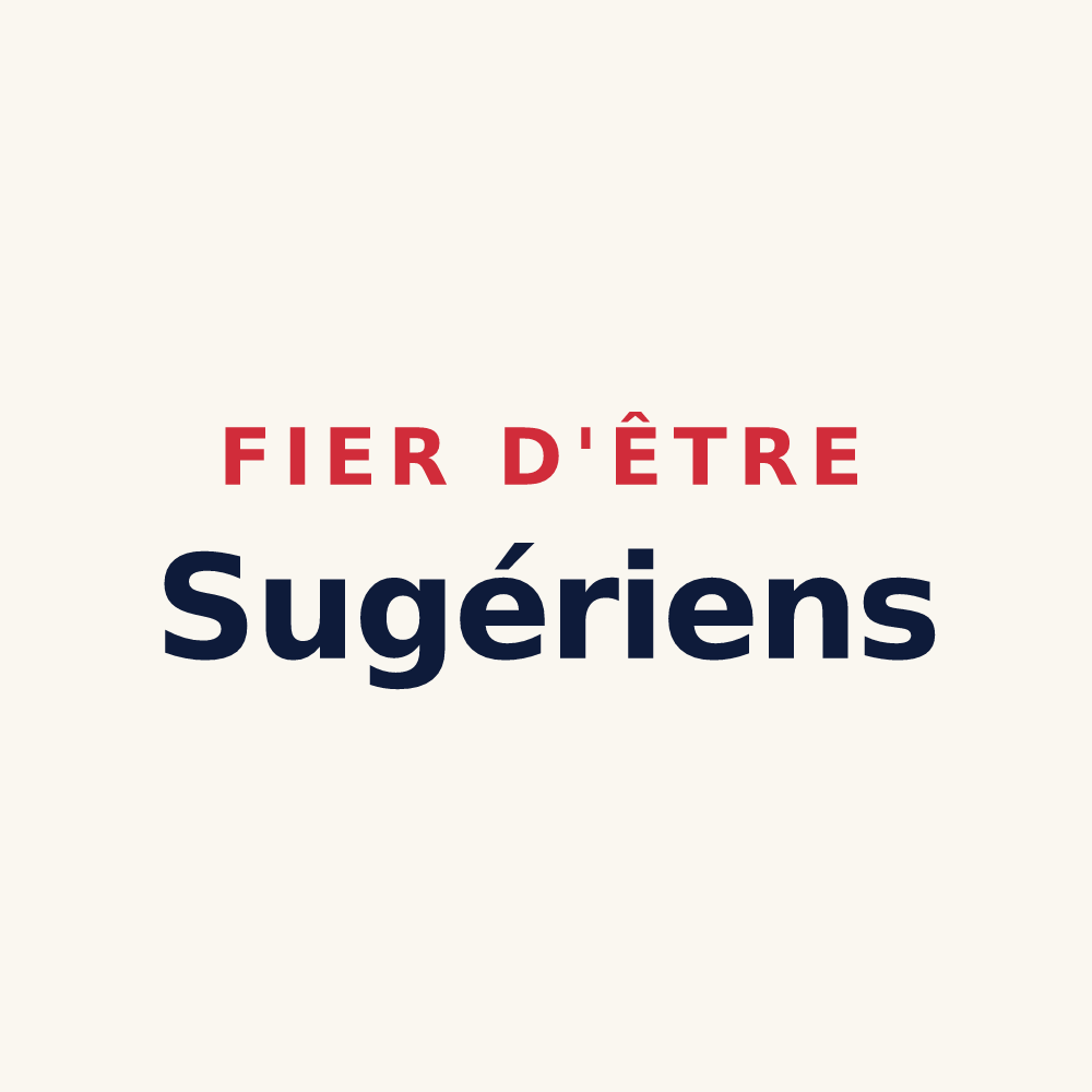 Tasse « Fier d'être Sugériens » — design pour Sugères