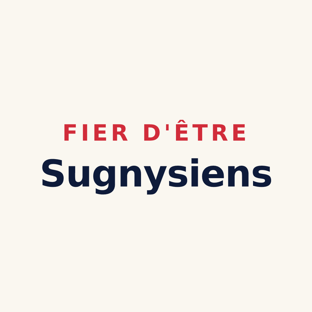 Tasse « Fier d'être Sugnysiens » — design pour Sugny