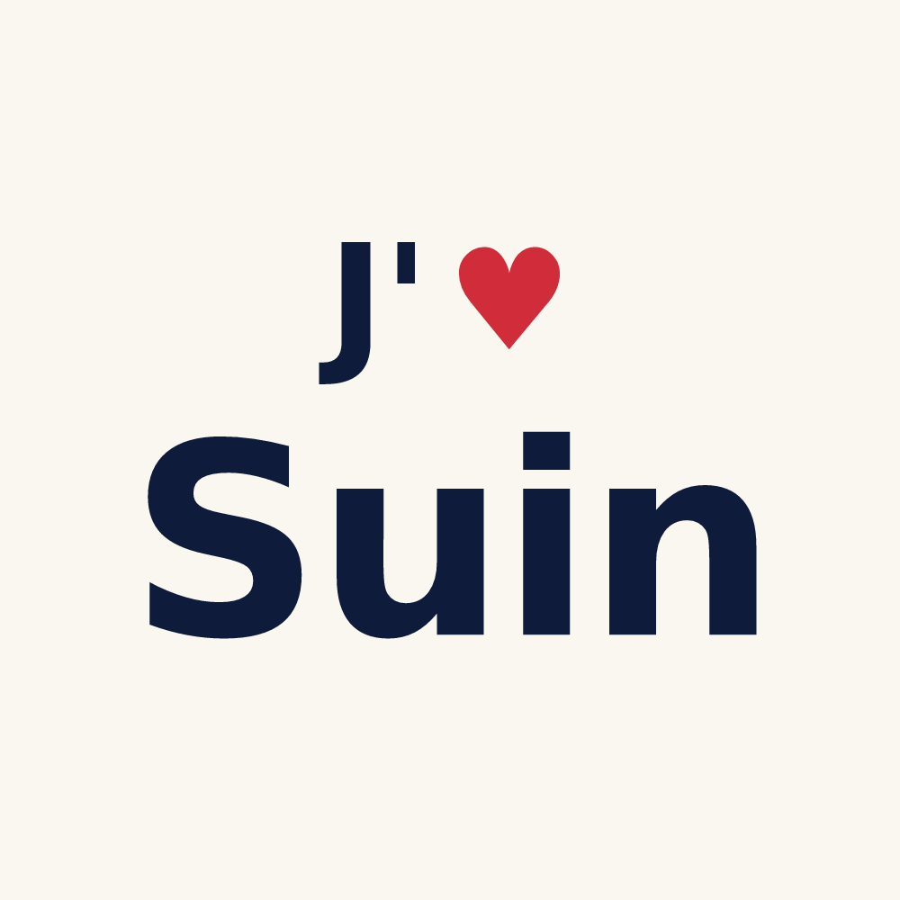 Tasse personnalisée Suin — design J'aime Suin