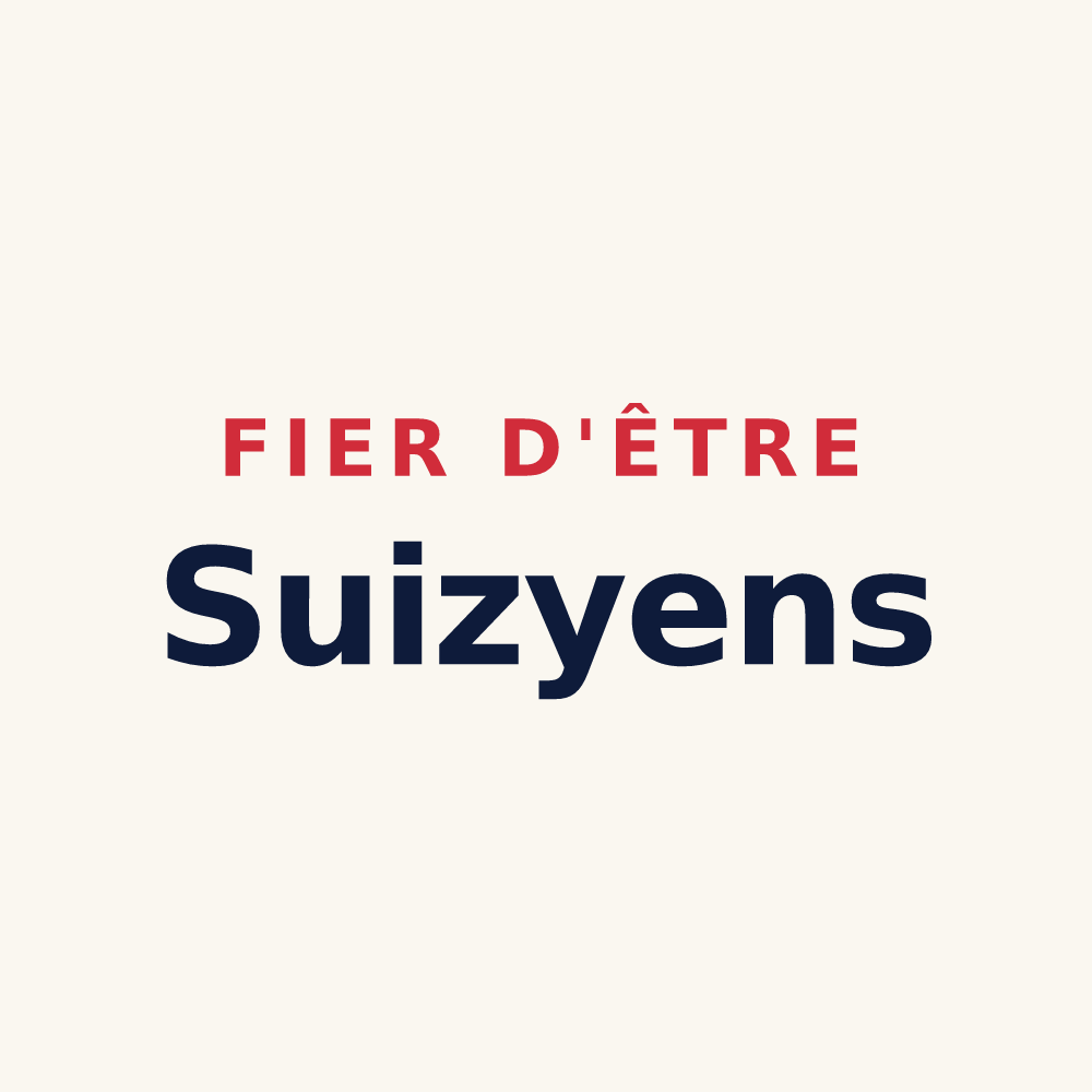Tasse « Fier d'être Suizyens » — design pour Suizy-le-Franc