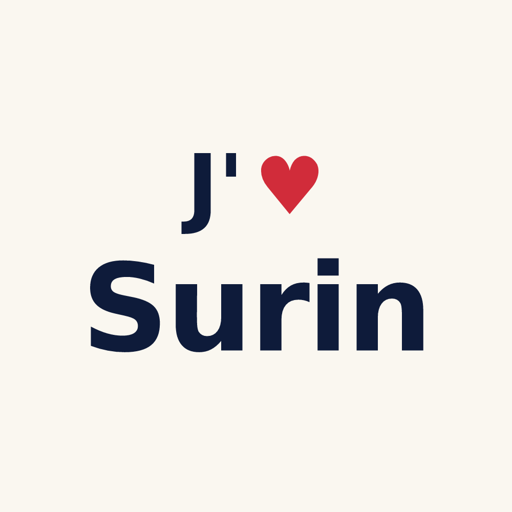 Tasse personnalisée Surin — design J'aime Surin