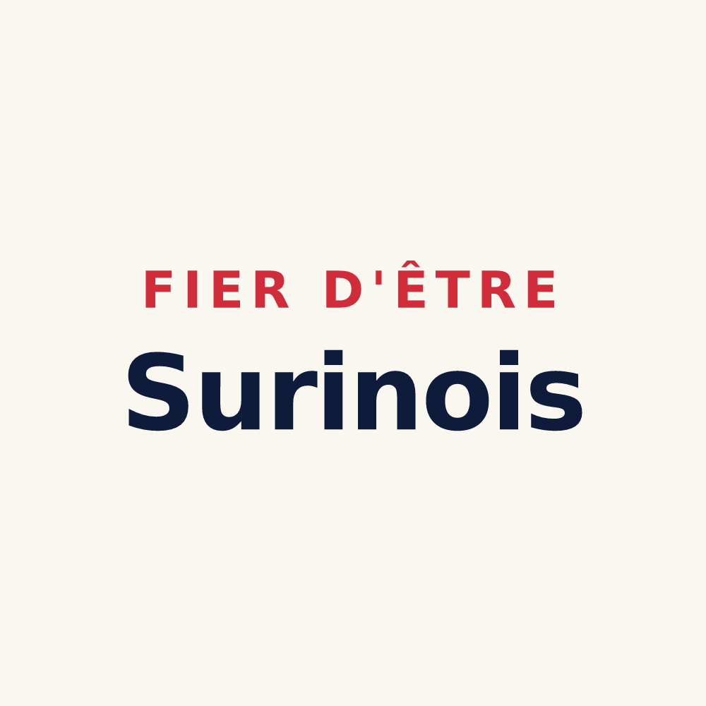 Tasse « Fier d'être Surinois » — design pour Surin
