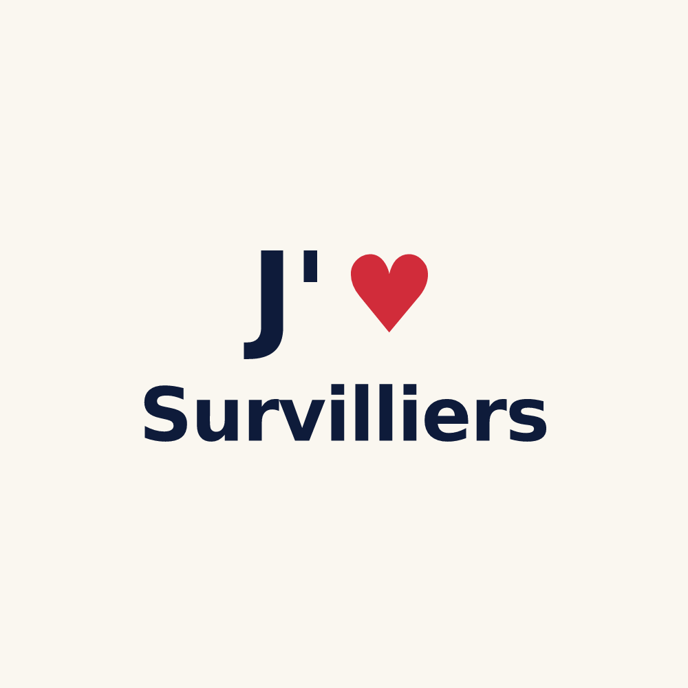 Tasse personnalisée Survilliers — design J'aime Survilliers