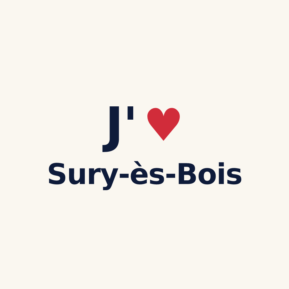 Tasse personnalisée Sury-ès-Bois — design J'aime Sury-ès-Bois