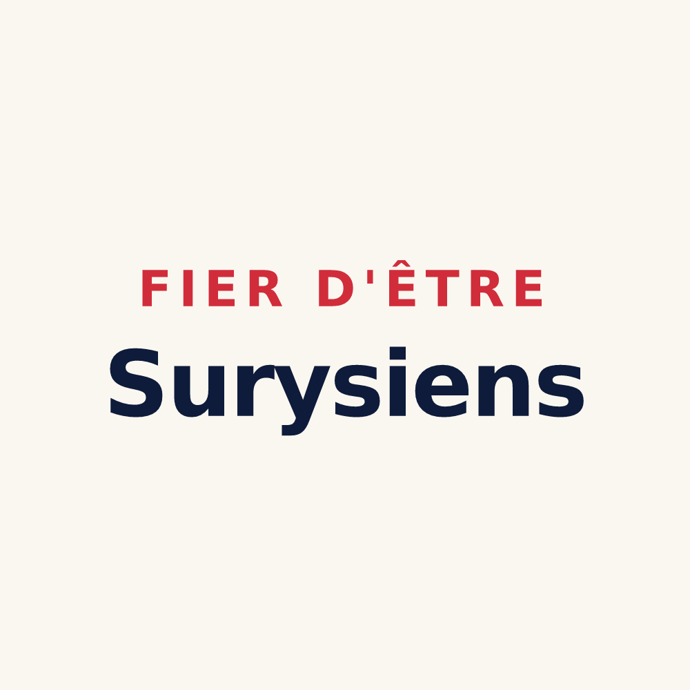 Tasse « Fier d'être Surysiens » — design pour Sury