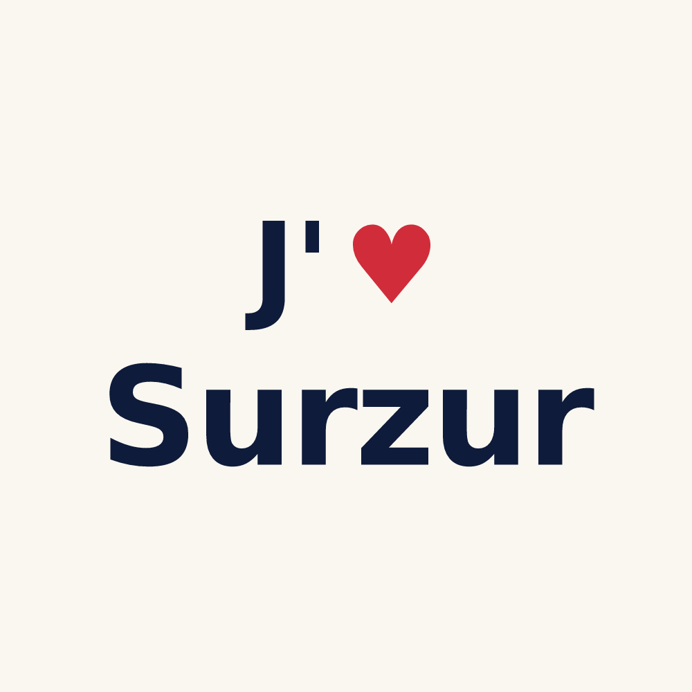 Tasse personnalisée Surzur — design J'aime Surzur