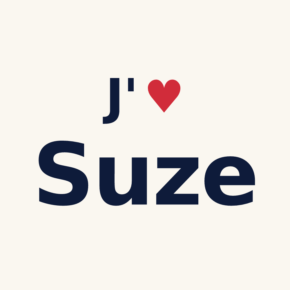 Tasse personnalisée Suze — design J'aime Suze