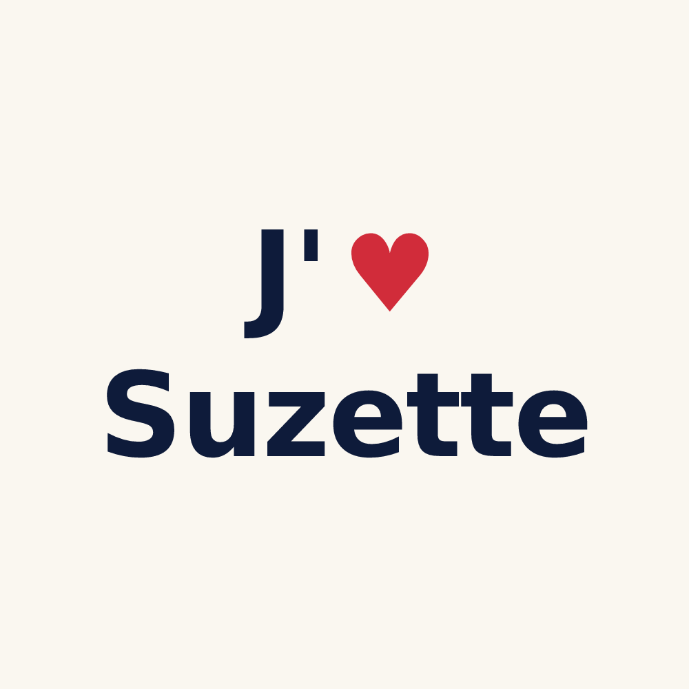 Tasse personnalisée Suzette — design J'aime Suzette