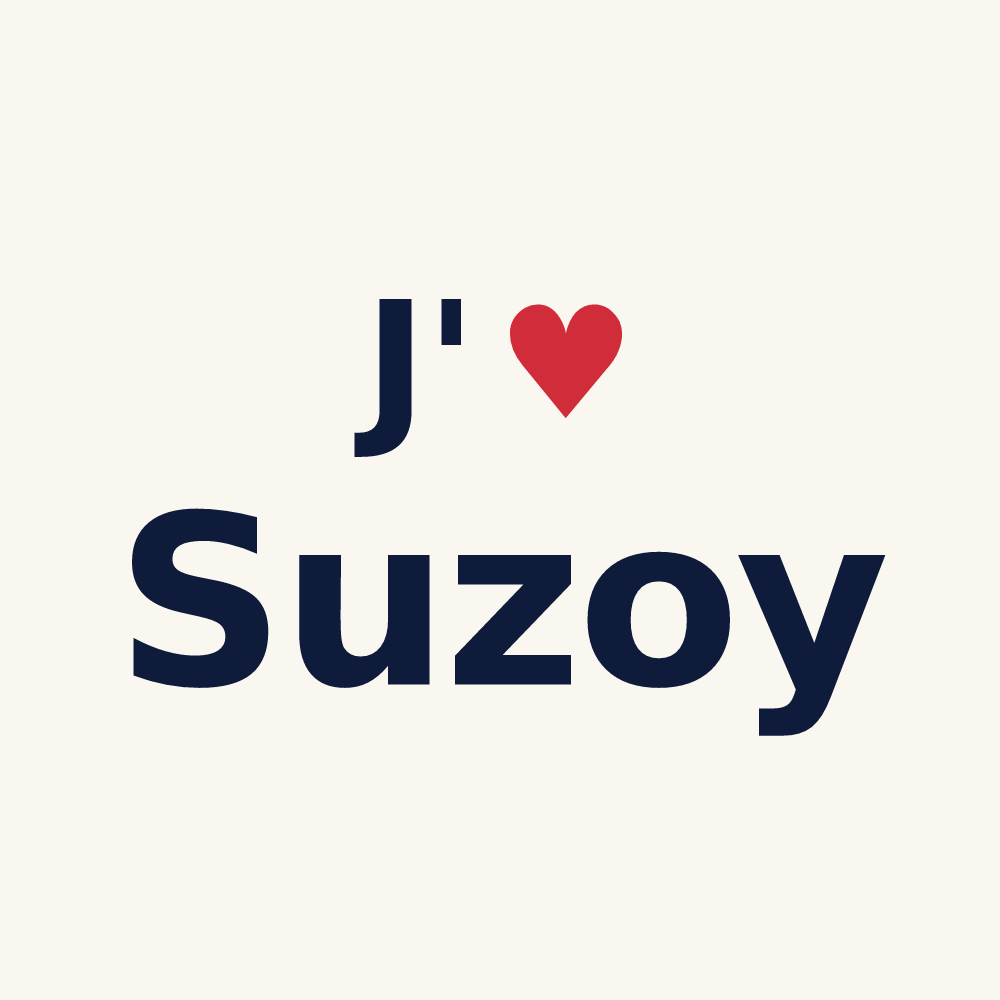Tasse personnalisée Suzoy — design J'aime Suzoy