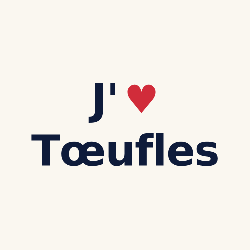 Tasse personnalisée Tœufles — design J'aime Tœufles