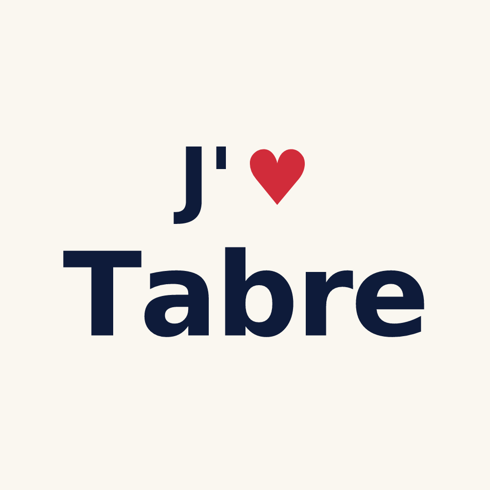 Tasse personnalisée Tabre — design J'aime Tabre