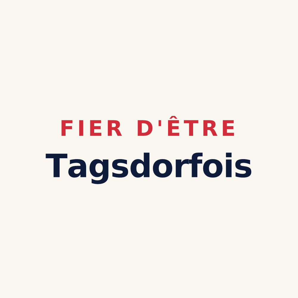 Tasse « Fier d'être Tagsdorfois » — design pour Tagsdorf