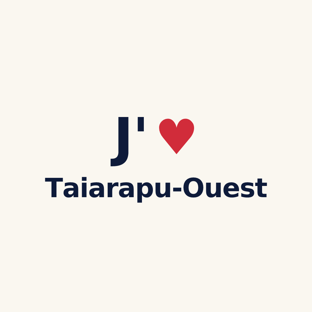 Tasse personnalisée Taiarapu-Ouest — design J'aime Taiarapu-Ouest